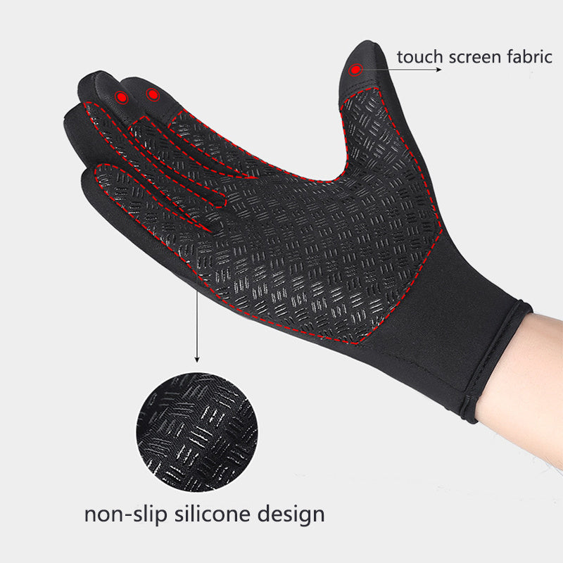 ArcticLayer™ Heating Touchscreen Gloves – Waterproof & Winter-Ready